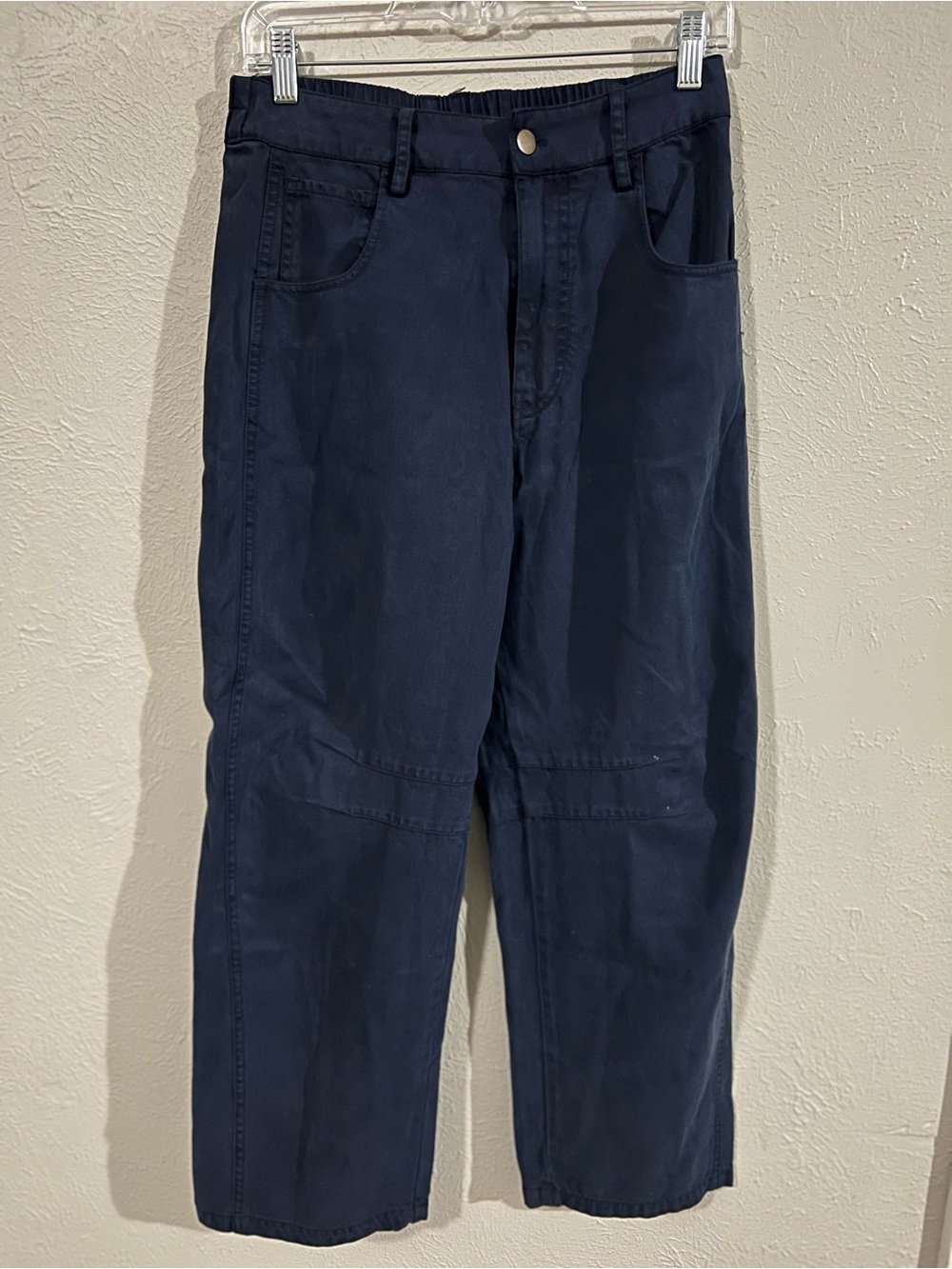YFB Navy Straight-Leg Casual Cargo Pants size Medium